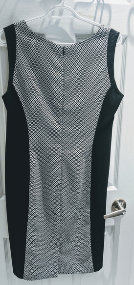Jones New York- Work dress, leather detail sleeve - Picture 3 of 4